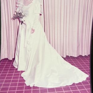 Vintage 1985 wedding dress